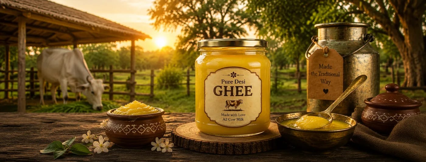Pure A2 Cow Ghee — Radhika Farms