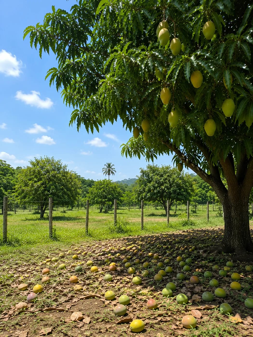 Mango orchard at Radhika Farms — a summer memory
